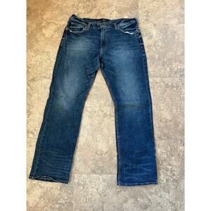 BKE - ABS23178 Tyler Straight Stretch Relax Fit Stretch Mid Rise, Men's 38/34